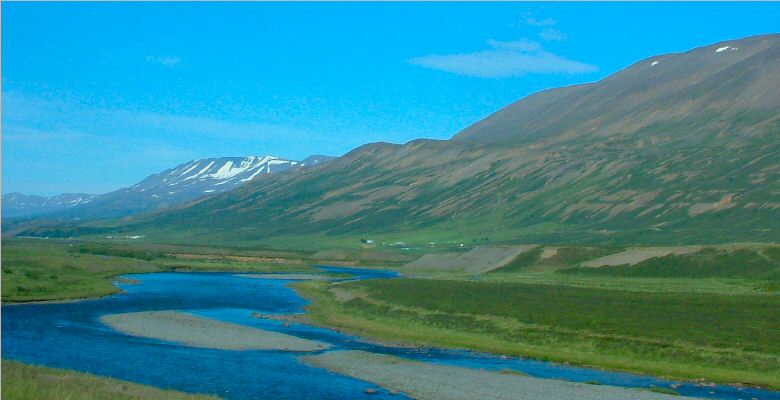On the road from Goðafoss to Akureyi