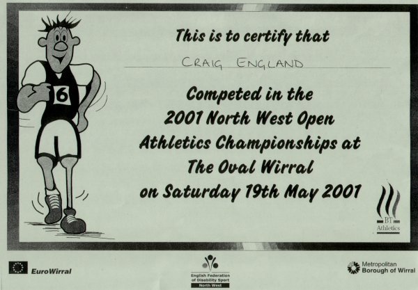 2001 North-West Open Athletics Championships