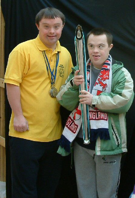 With Greg and the Special Olympics Torch