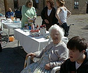 With Grandma at Heritage House Open Day (Grandma's home)