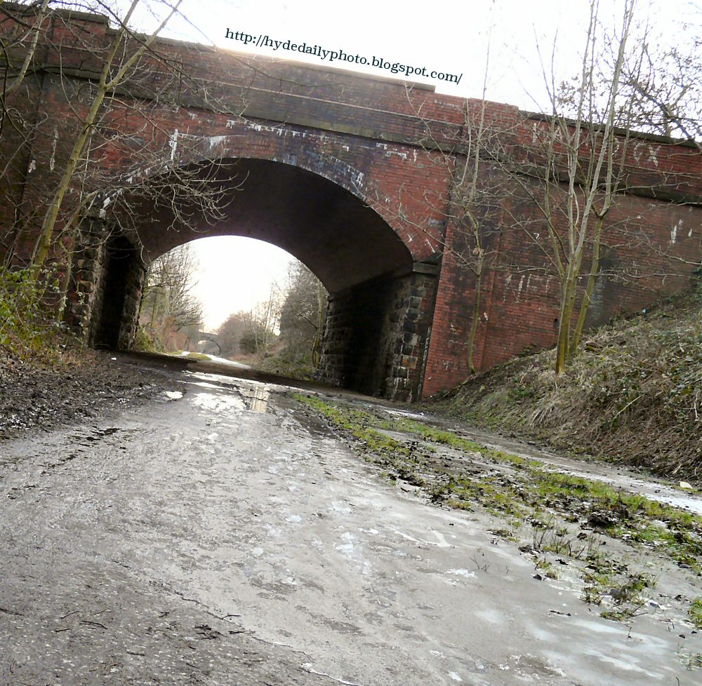 Ice under Dowson Road