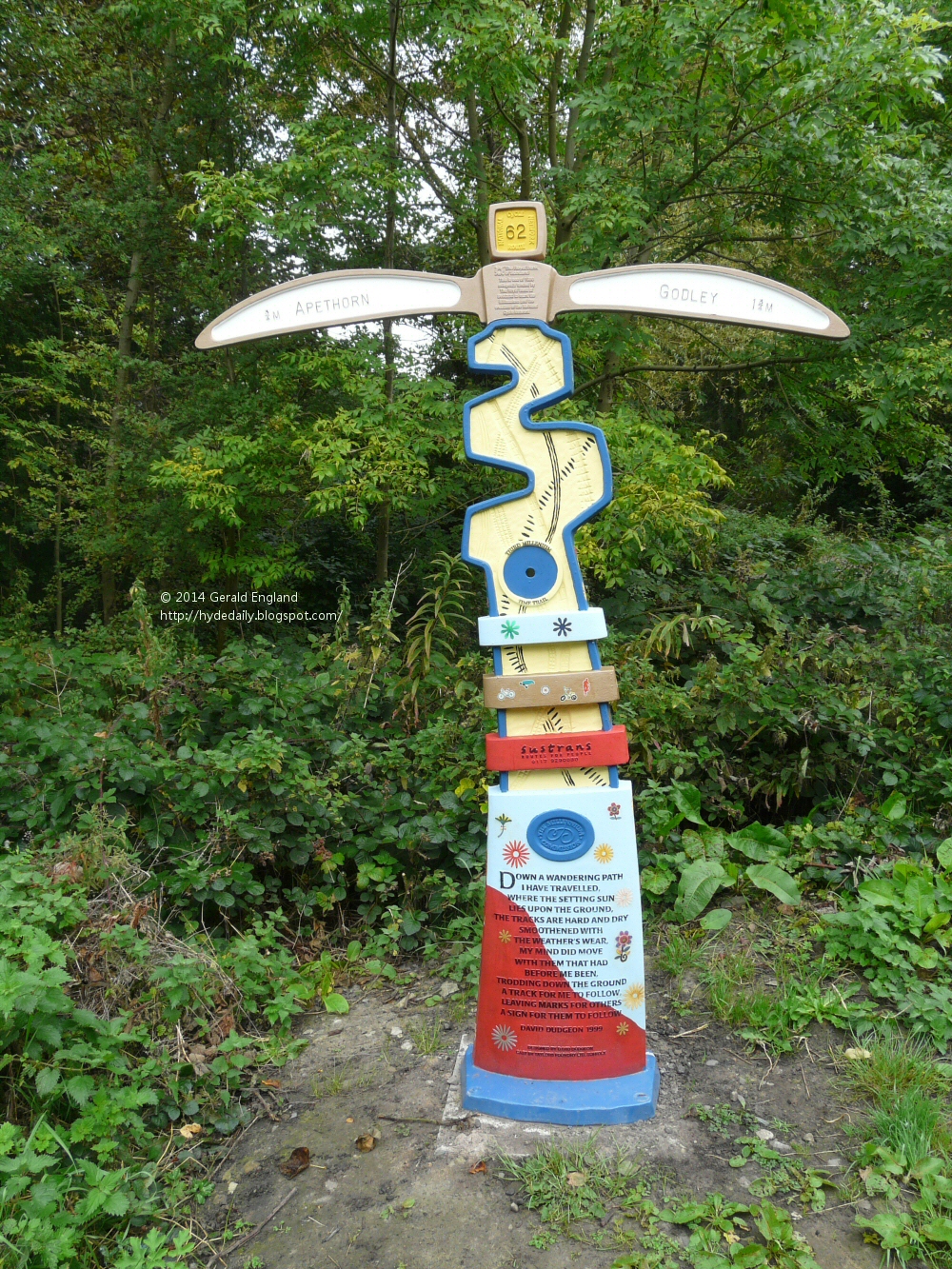 Sustrans Milepost