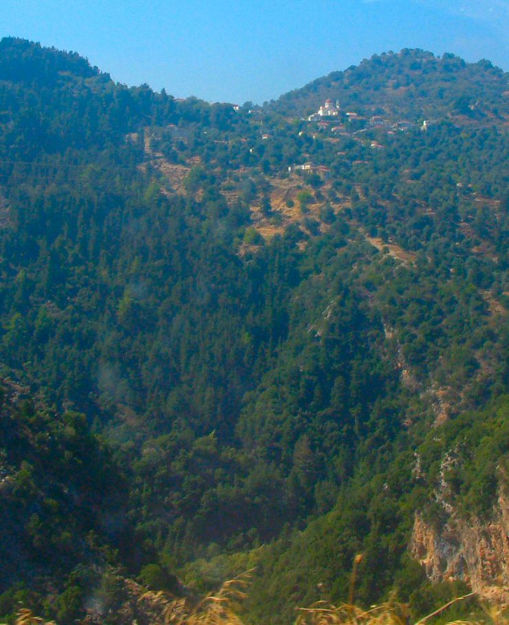 Zourva: Looking across to Lakki