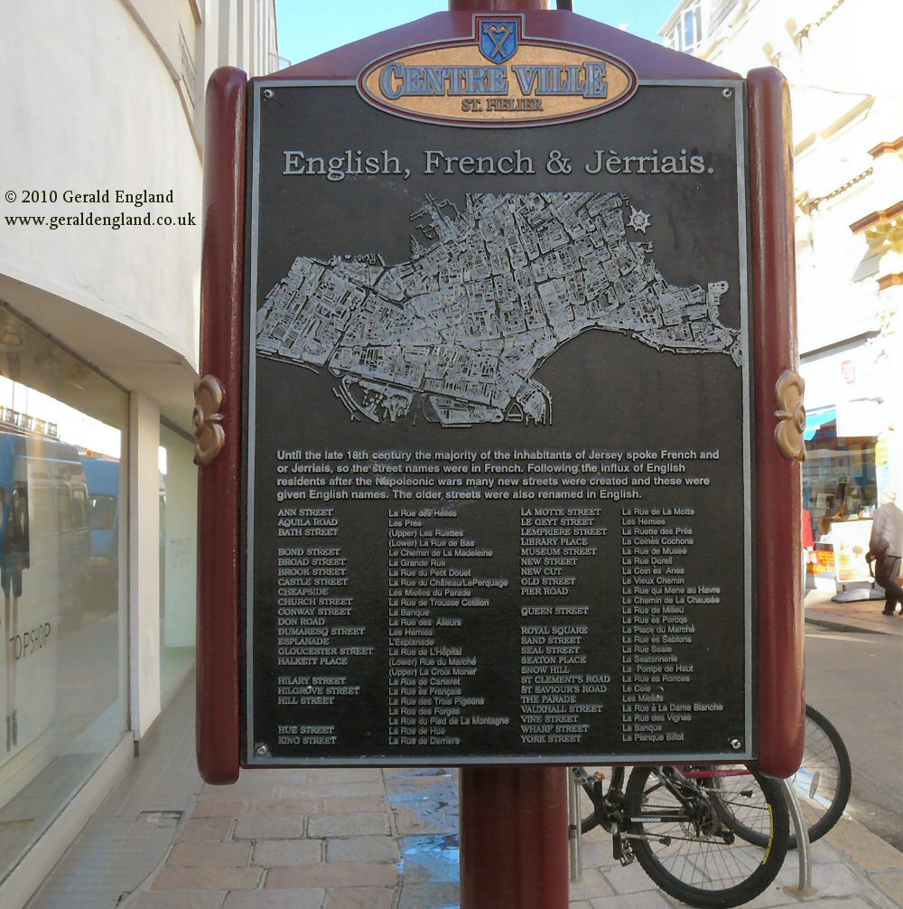 St Helier Street Names