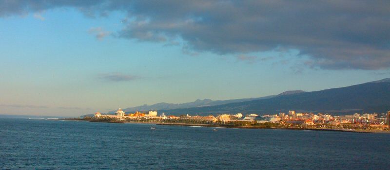 Playa de Las Americas from off Los Christianos