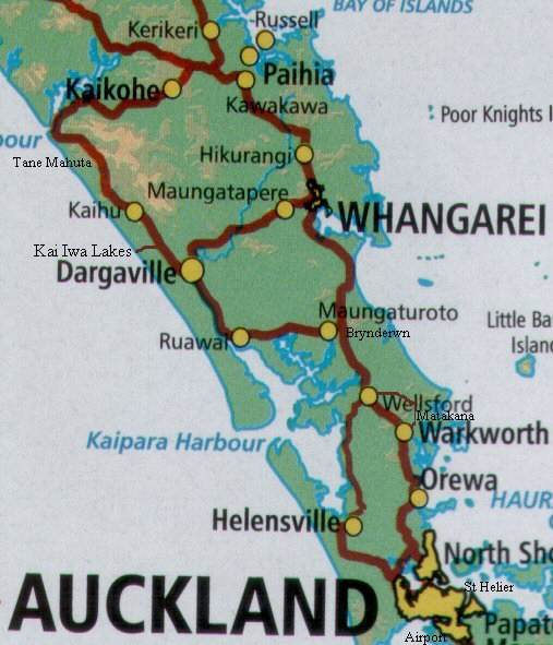 Auckland to Russell