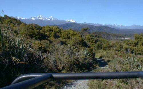 Mount Cook from Waiho Beach