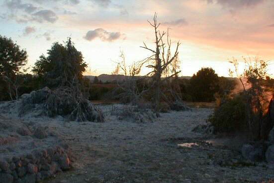 Sunset: Kuirau Park, Rotorua