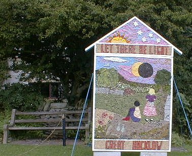 Great Hucklow: Well dressing, August 1999
