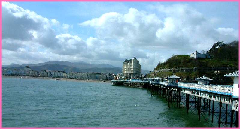 Llandudno: Grand Hotel from end of pier, April 2005