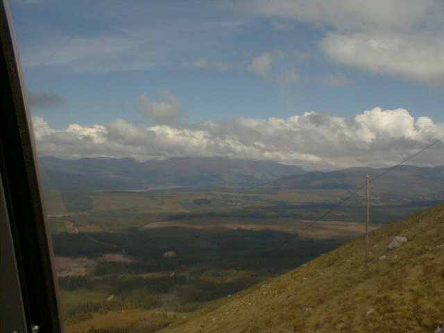 Loch Lochy from the Nevis Range Gondola