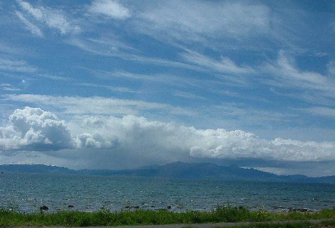 Arran from Ardrossan North Beach