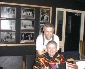 Gerald and Christine England selling books