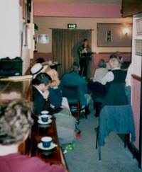 Photo by E O'Keffee: readings in the bar